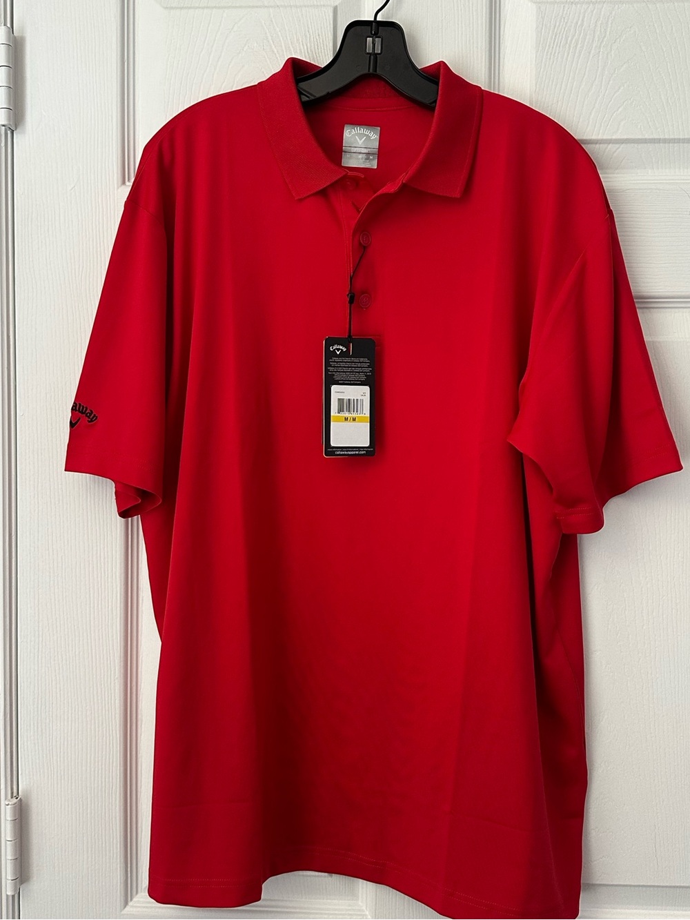 NWT Callaway Men's Red Golf Polo Sizes M